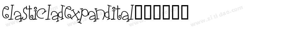 elasticladexpandital字体转换