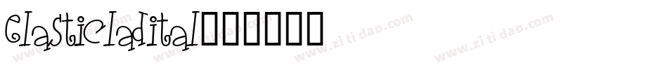elasticladital字体转换