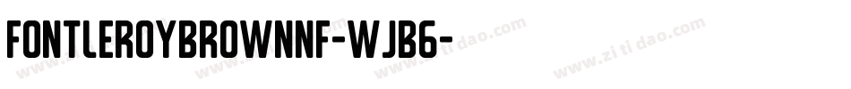 FontleroyBrownNf-wJB6字体转换