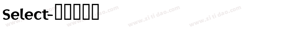 Select字体转换