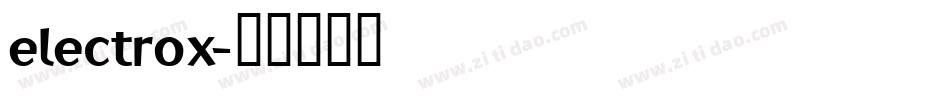 electrox字体转换