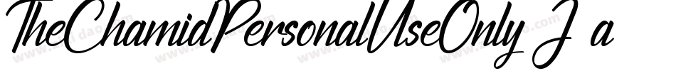 TheChamidPersonalUseOnly-J63a字体转换 TheChamidPersonalUseOnly-J63a字体转换