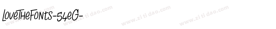 LoveTheFonts-54eG字体转换