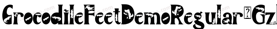 CrocodileFeetDemoRegular-GzDg字体转换