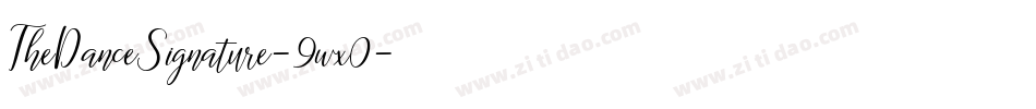 TheDanceSignature-9wx0字体转换