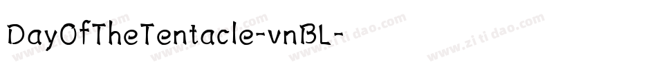 DayOfTheTentacle-vnBL字体转换
