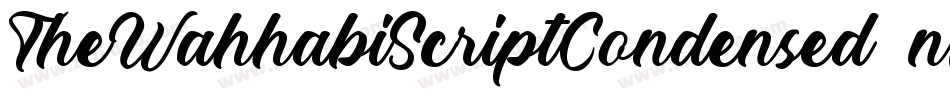 TheWahhabiScriptCondensed-nJpP字体转换