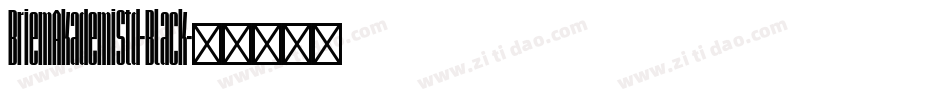 BriemAkademiStd-Black字体转换