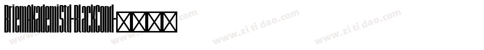 BriemAkademiStd-BlackCond字体转换