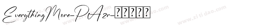 EverythingMore-PA2r字体转换