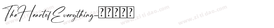 TheHeartofEverything字体转换