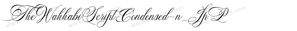TheWahhabiScriptCondensed-nJpP字体转换