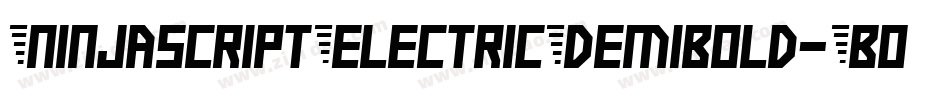 NinjascriptElectricDemibold-B0Ld字体转换