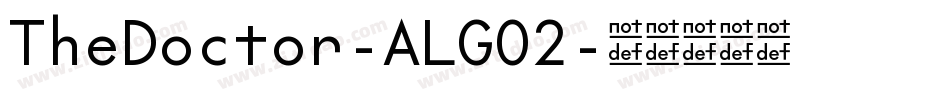 TheDoctor-ALG02字体转换