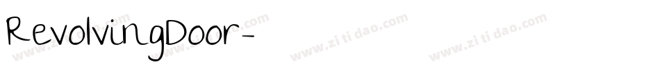 RevolvingDoor字体转换