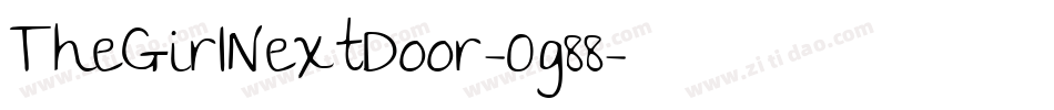 TheGirlNextDoor-Og88字体转换