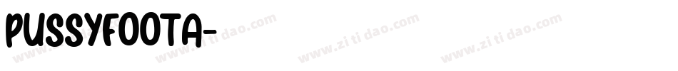 PussyfootA字体转换