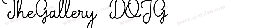TheGallery-DOJG1字体转换
