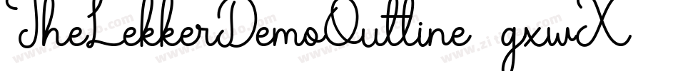 TheLekkerDemoOutline-gxwX1字体转换