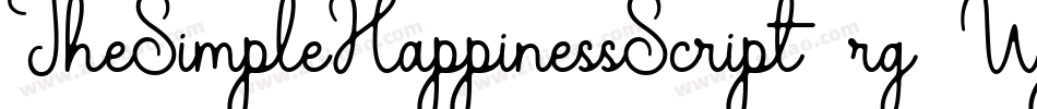 TheSimpleHappinessScript-rg2Wp字体转换 TheSimpleHappinessScript-rg2Wp字体转换