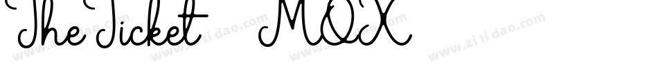 TheTicket-8MOX2字体转换