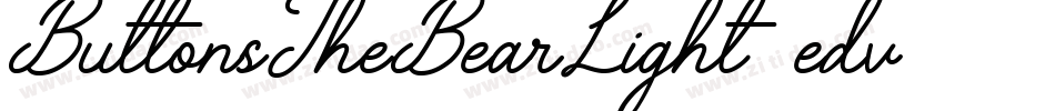 ButtonsTheBearLight-edv3字体转换
