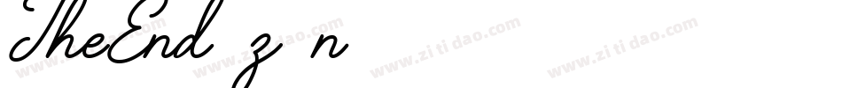 TheEnd-z9n3字体转换