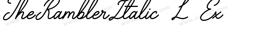 TheRamblerItalic-L3Ex5字体转换