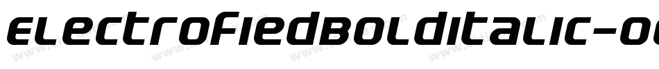 ElectrofiedBolditalic-OGVd字体转换