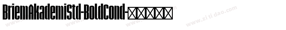 BriemAkademiStd-BoldCond字体转换