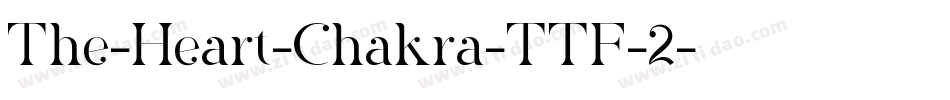 The-Heart-Chakra-TTF-2字体转换