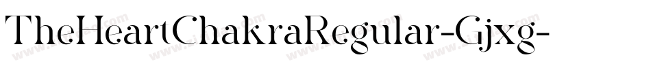 TheHeartChakraRegular-Gjxg字体转换