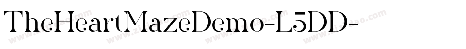 TheHeartMazeDemo-L5DD字体转换