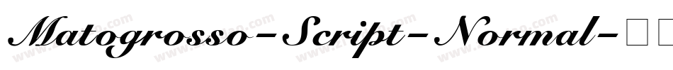 Matogrosso-Script-Normal字体转换