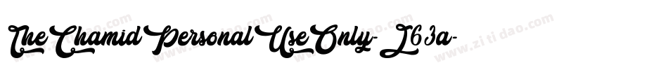 TheChamidPersonalUseOnly-J63a字体转换 TheChamidPersonalUseOnly-J63a字体转换