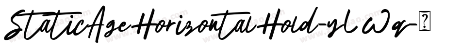 StaticAgeHorizontalHold-yLWq字体转换 StaticAgeHorizontalHold-yLWq字体转换
