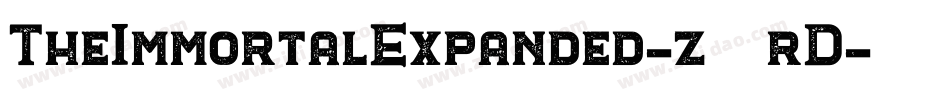 TheImmortalExpanded-z88rD字体转换