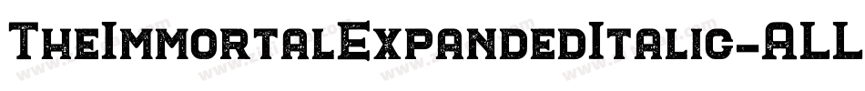 TheImmortalExpandedItalic-ALLR7字体转换