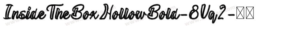 InsideTheBoxHollowBold-8Vq2字体转换