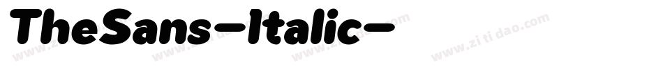 TheSans-Italic字体转换