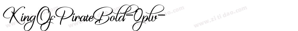 KingOfPirateBold-0plv字体转换