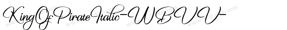 KingOfPirateItalic-WBVV字体转换