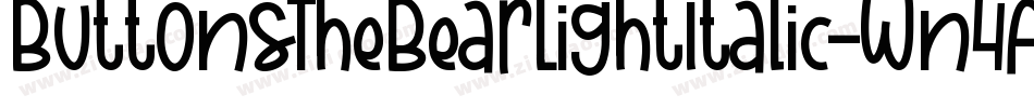 ButtonsTheBearLightItalic-Wn4A字体转换