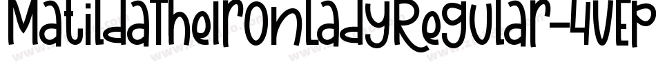 MatildaTheIronLadyRegular-4VEp字体转换
