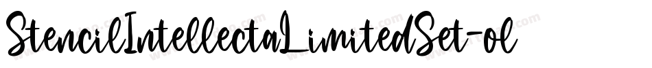StencilIntellectaLimitedSet-oly4字体转换