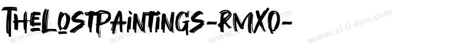 TheLostPaintings-rmXO字体转换