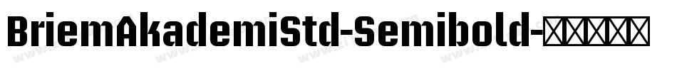 BriemAkademiStd-Semibold字体转换