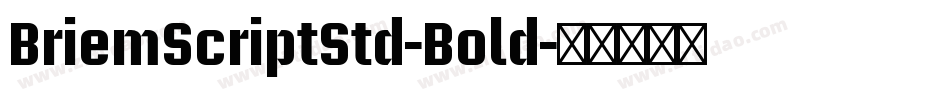 BriemScriptStd-Bold字体转换