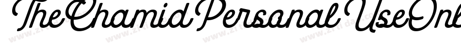 TheChamidPersonalUseOnly-J63a字体转换 TheChamidPersonalUseOnly-J63a字体转换