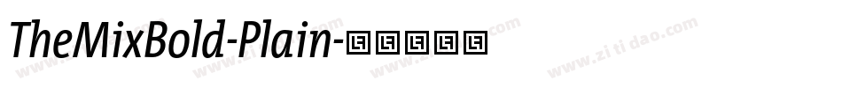 TheMixBold-Plain字体转换